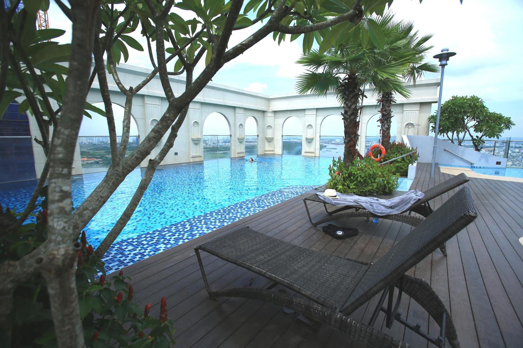 Linda Apartment-Icon56-District4-3Mins To Center Dtrc1- Infinity Pool- Awesome Rooftop 胡志明市 外观 照片